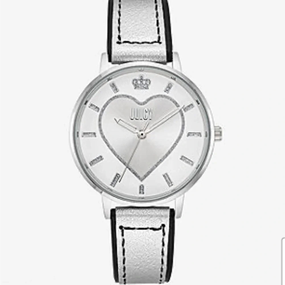 NEW! Juicy Couture Women’s Silver-Tone Strap White/Silver Dial Watch
